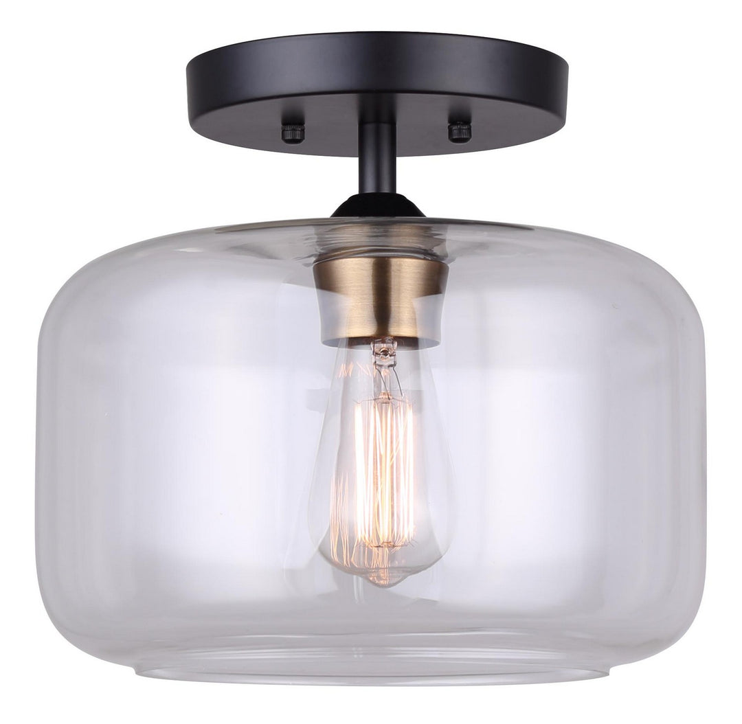 Canarm Canada - IPL778B01BKG - One Light Pendant - Fauna - Matte Black And Gold