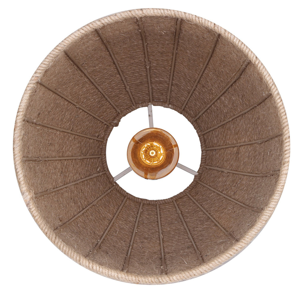 Canarm Canada - IPL785B01BKR - One Light Pendant - Aubrie - Matte Black/Rope Color