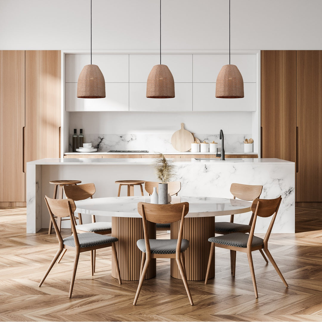 Canarm Canada - IPL785B01BKR - One Light Pendant - Aubrie - Matte Black/Rope Color