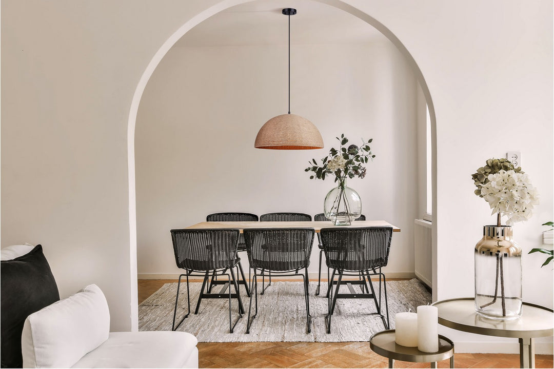 Canarm Canada - IPL785B03BKR20 - Three Light Pendant - Aubrie - Matte Black/Rope Color