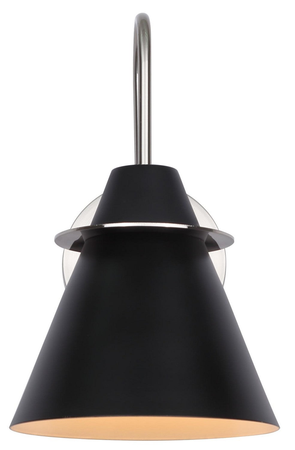 Canarm Canada - IVL1076A01BKN - One Light Vanity - Talia - Brushed Nickel/Matte Black
