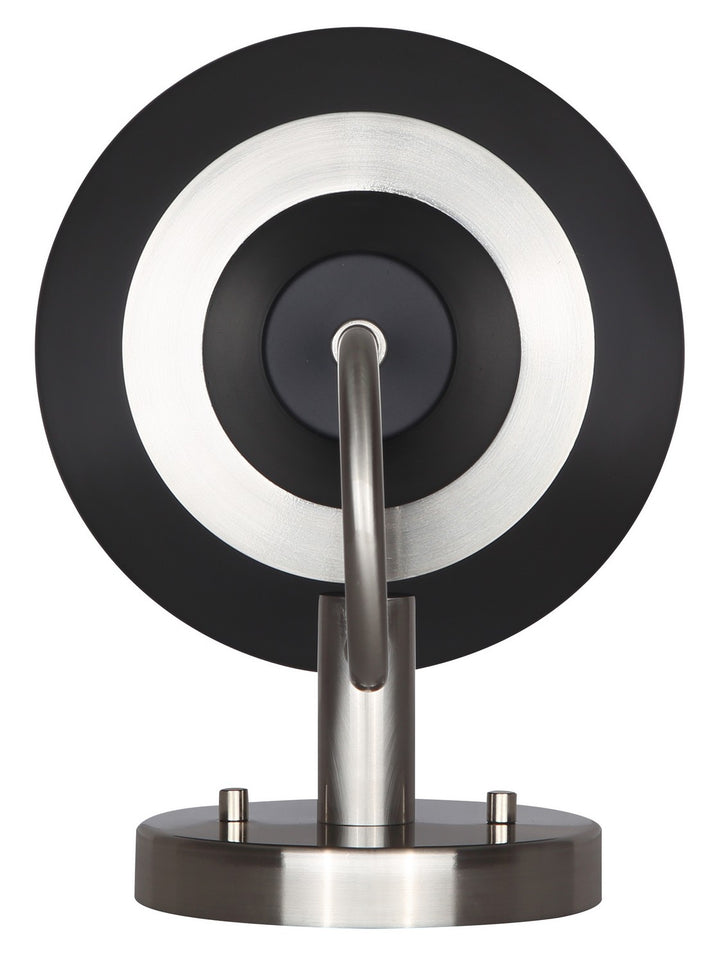 Canarm Canada - IVL1076A01BKN - One Light Vanity - Talia - Brushed Nickel/Matte Black