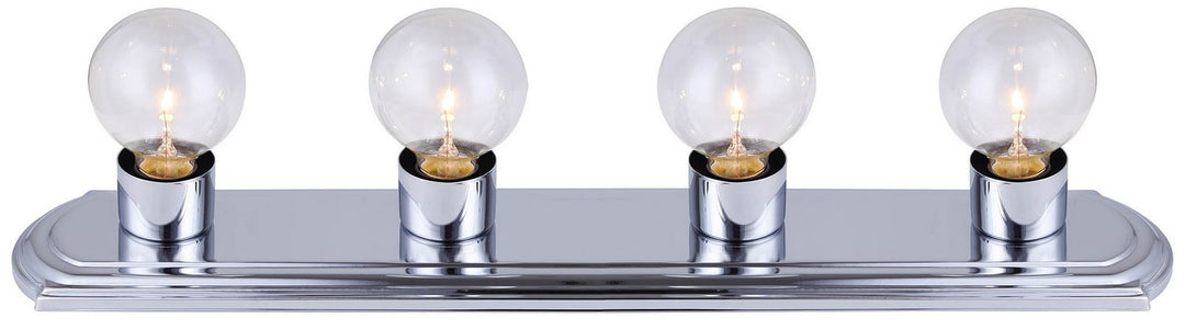 Four Light Vanity in Chrome - available from The Lighting Shoppe, trusted by Canadian homeowners
