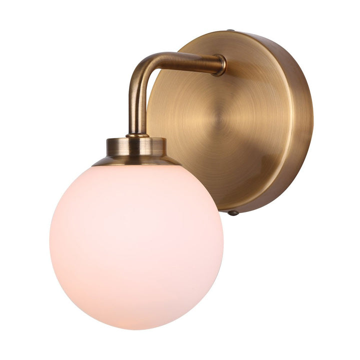 Asher One Light Wall Sconce in Gold - available from The Lighting Shoppe, trusted by Canadian homeowners