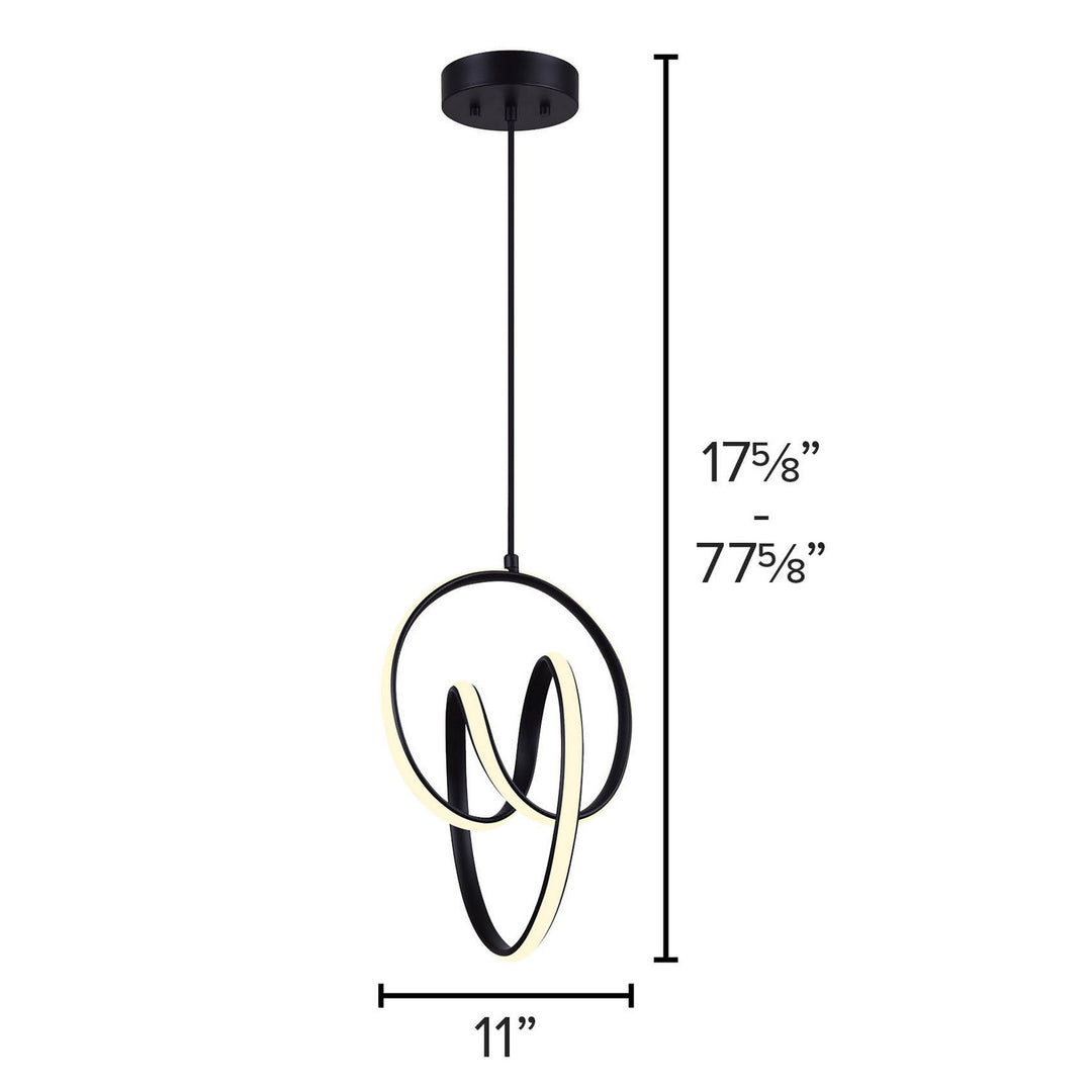 Canarm Canada - LCH232A11BK - LED Chandelier - Jase - Matte Black