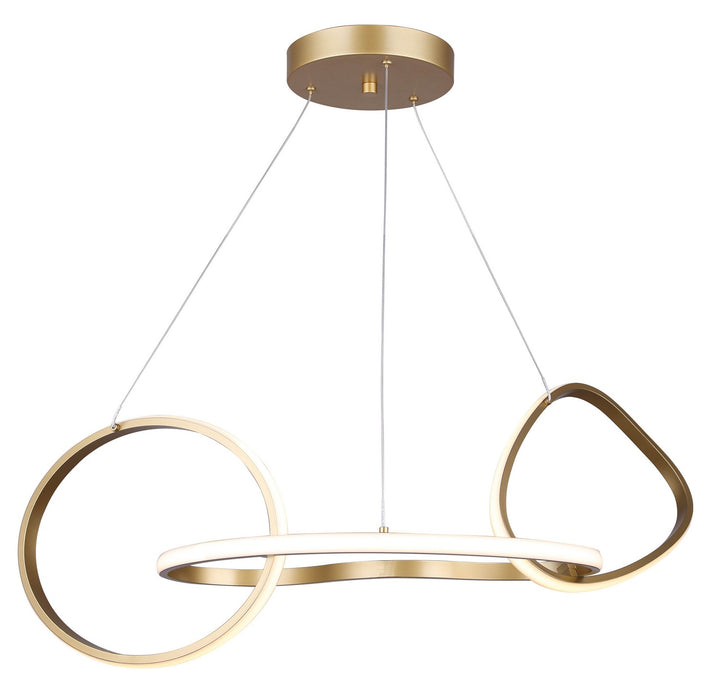 Zuri LED Chandelier in Gold - available from The Lighting Shoppe, trusted by Canadian homeowners