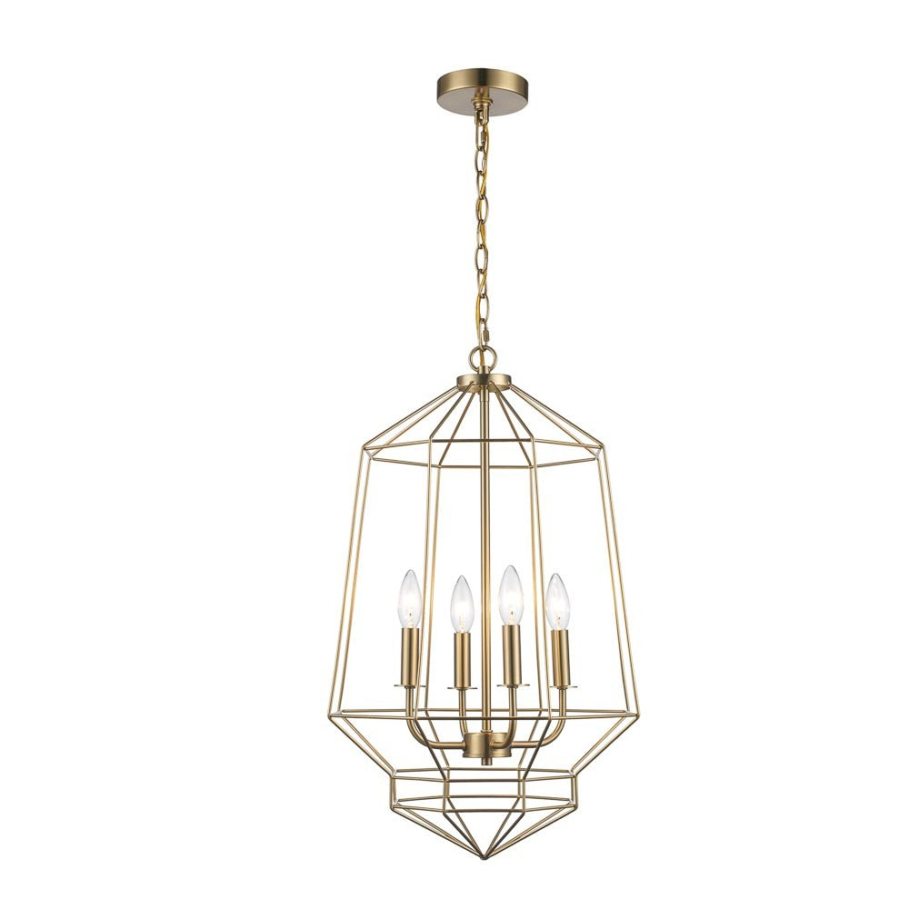 Journey Four Light Chandelier in Antique Gold - available from The Lighting Shoppe, trusted by Canadian homeowners
