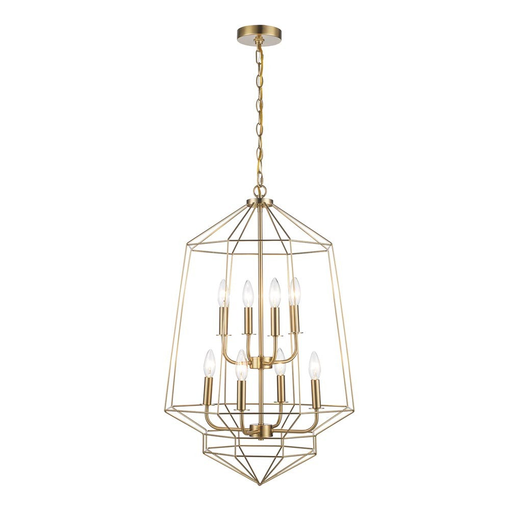 Journey Eight Light Chandelier in Antique Gold - available from The Lighting Shoppe, trusted by Canadian homeowners