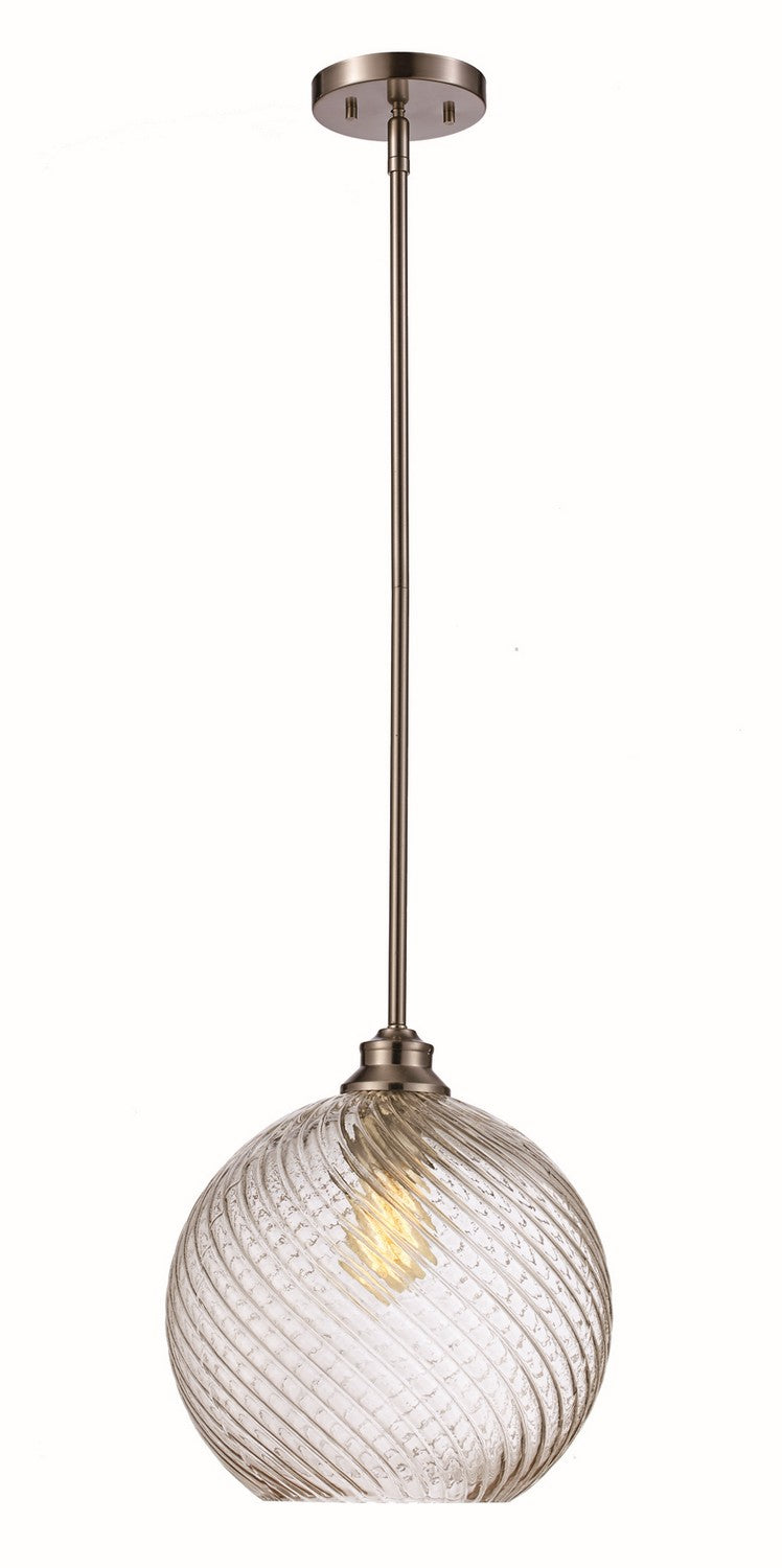 Lucid One Light Pendant in Brushed Nickel - available from The Lighting Shoppe, trusted by Canadian homeowners