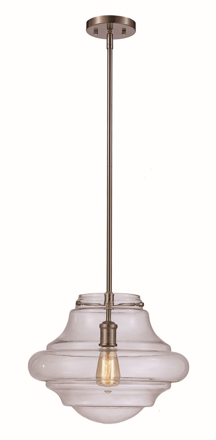 Porter One Light Pendant in Brushed Nickel - available from The Lighting Shoppe, trusted by Canadian homeowners