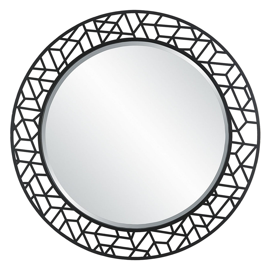 Mosaic Mirror in Satin Black - available from The Lighting Shoppe, trusted by Canadian homeowners