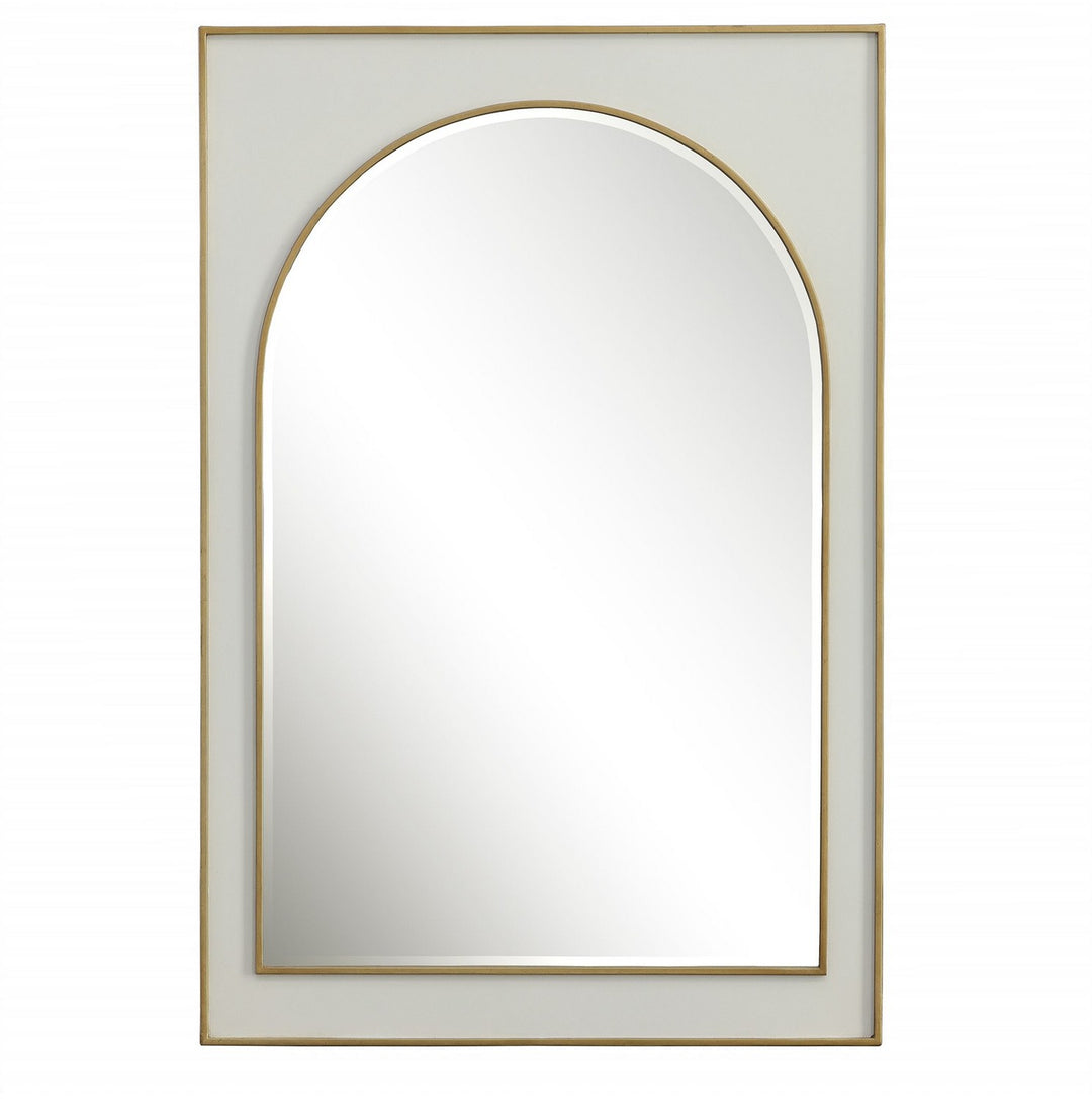 Crisanta Mirror in Gloss White - available from The Lighting Shoppe, trusted by Canadian homeowners