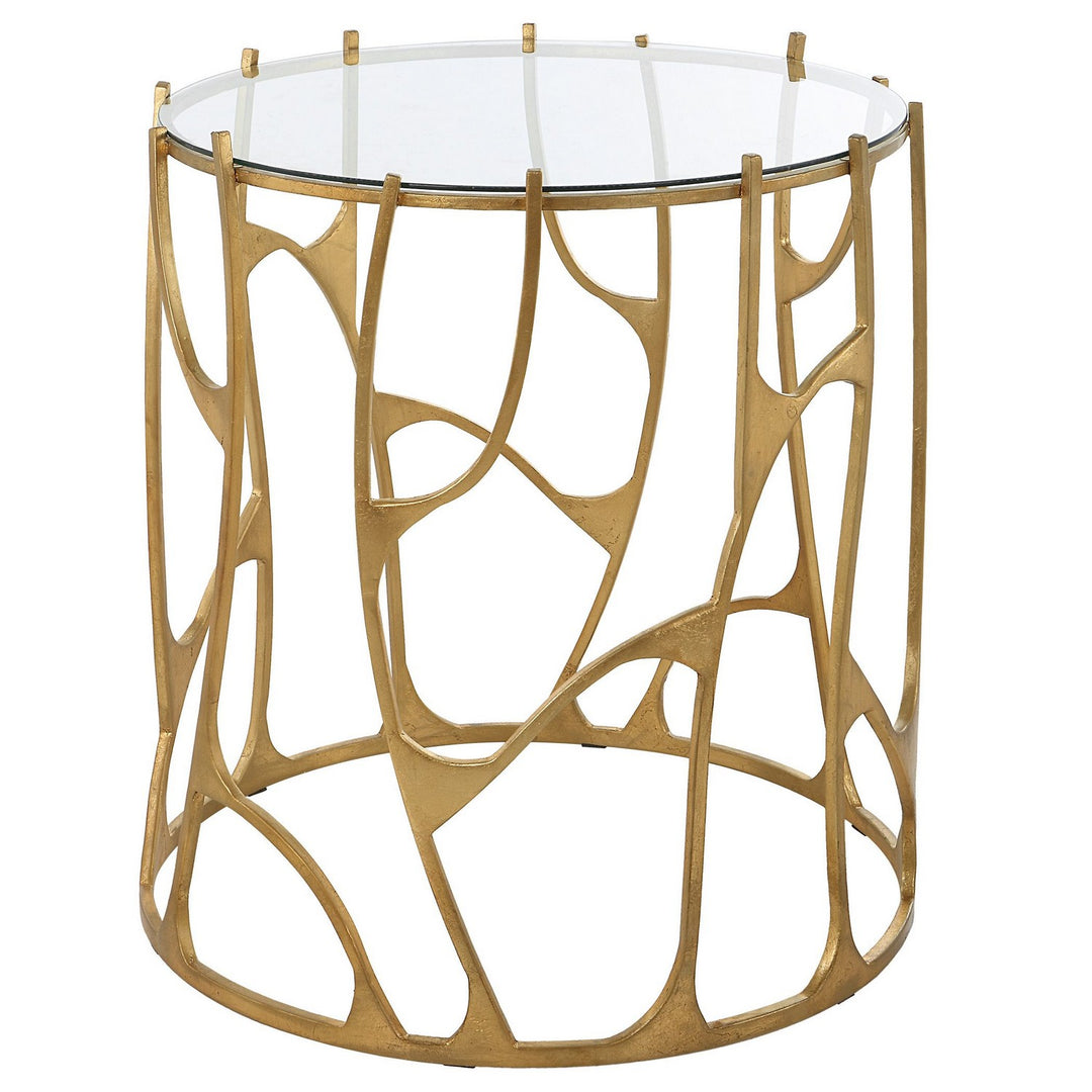 Ritual Side Table in Aged Gold Leaf - available from The Lighting Shoppe, trusted by Canadian homeowners