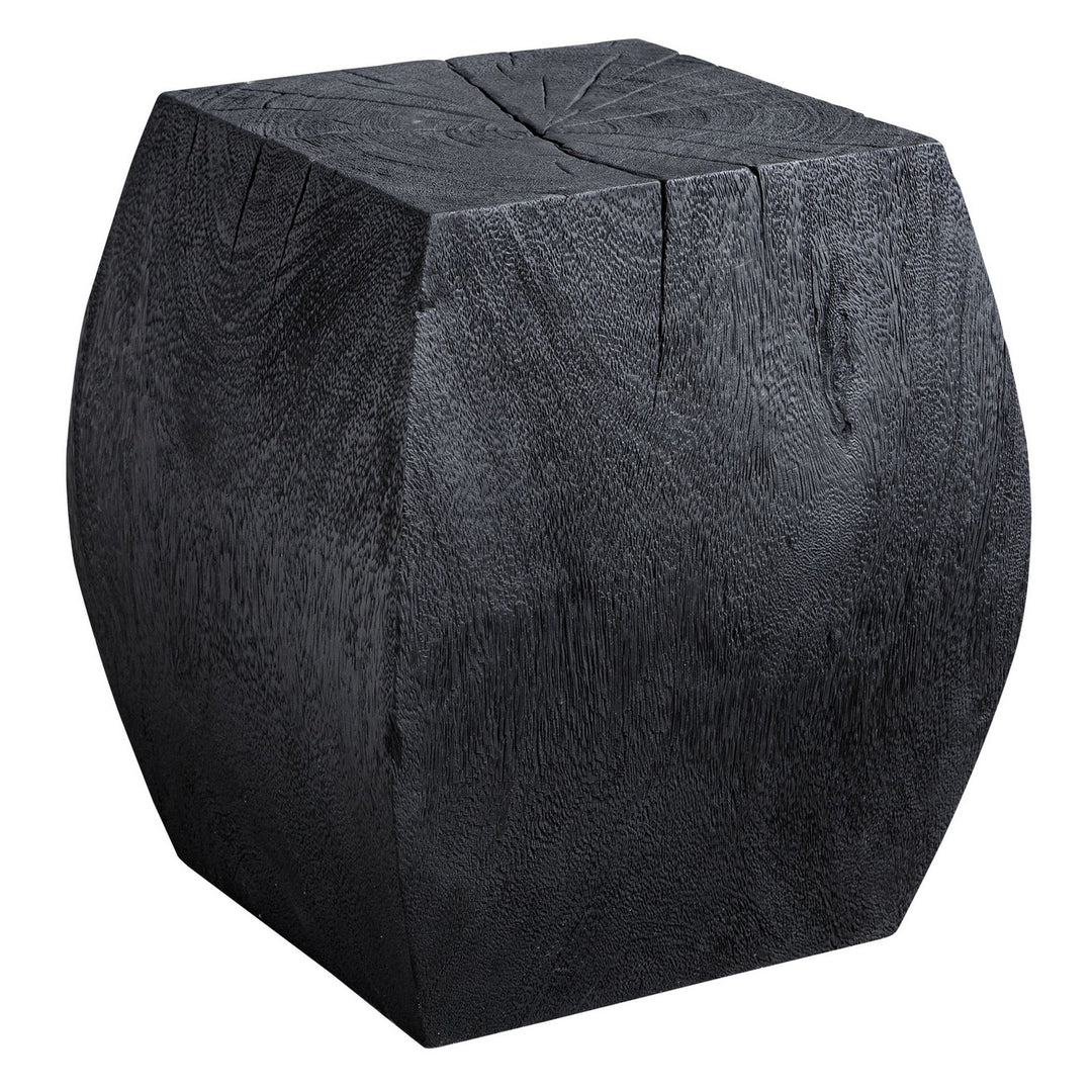 Grove Accent Stool in Rustic Black - available from The Lighting Shoppe, trusted by Canadian homeowners
