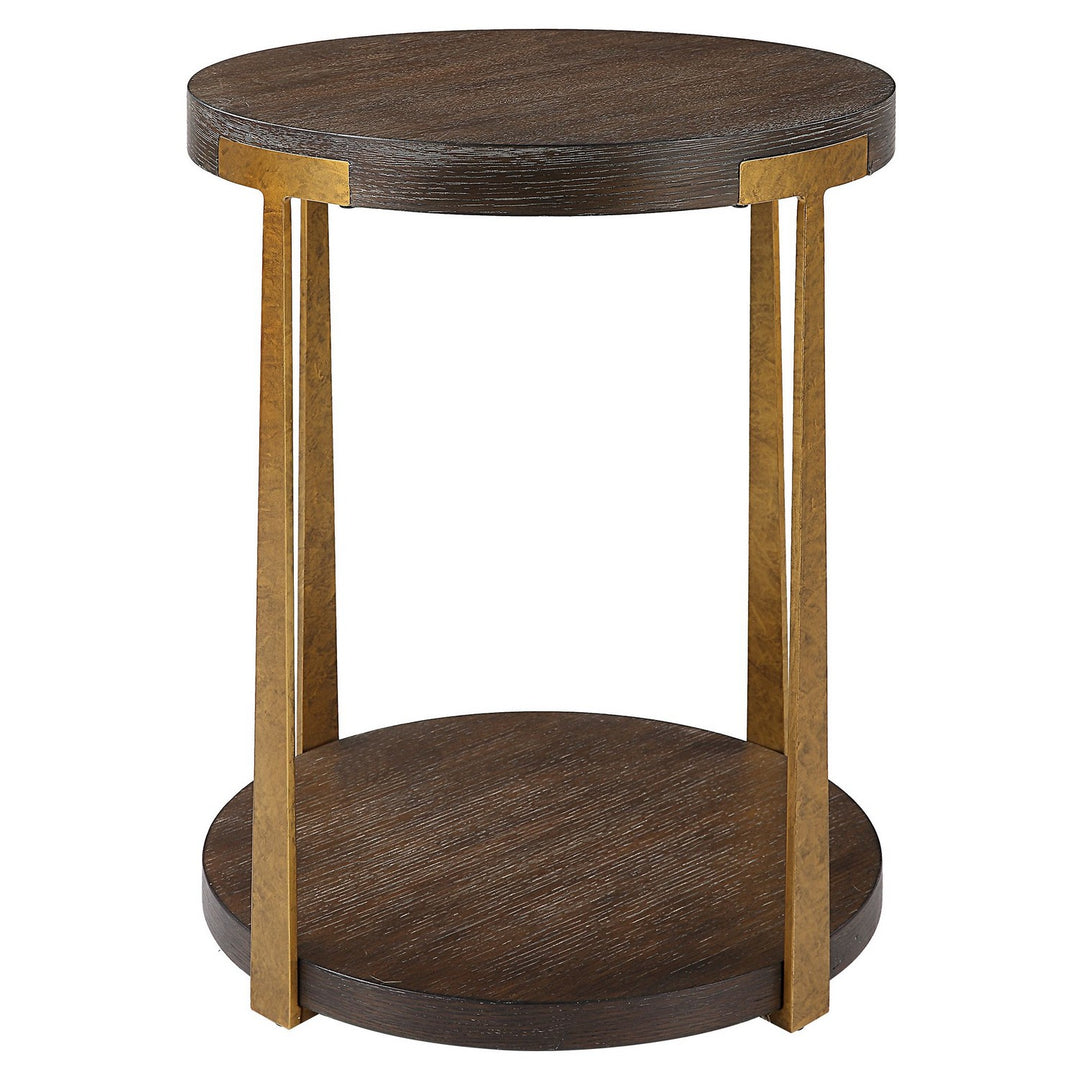 Palisade Side Table in Antique Gold - available from The Lighting Shoppe, trusted by Canadian homeowners