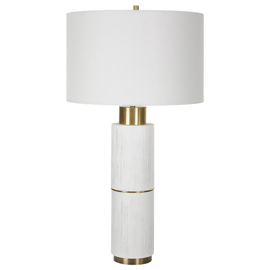 Ruse One Light Table Lamp in Brushed Brass - available from The Lighting Shoppe, trusted by Canadian homeowners