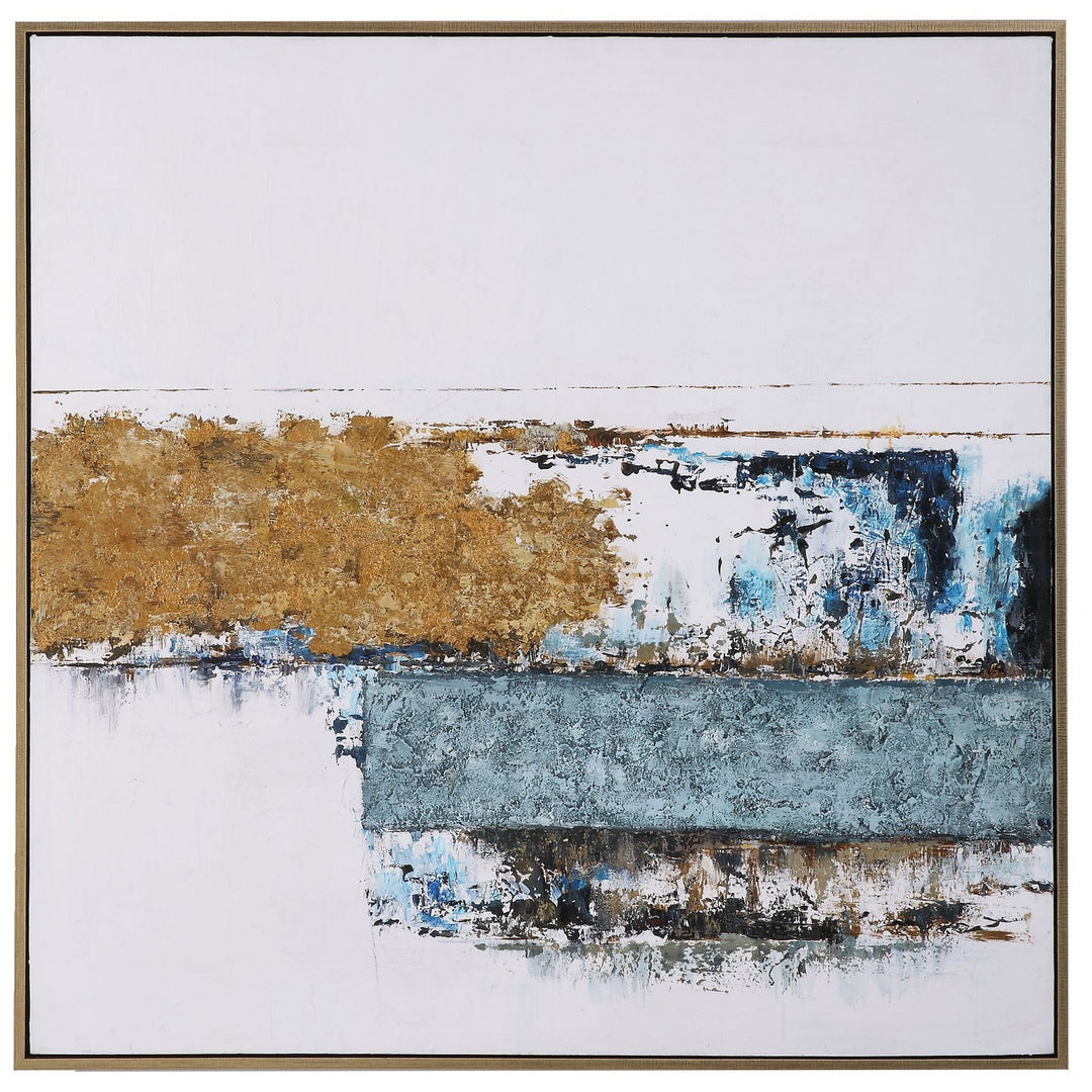 Stacked Against Wall Art in Gold - available from The Lighting Shoppe, trusted by Canadian homeowners