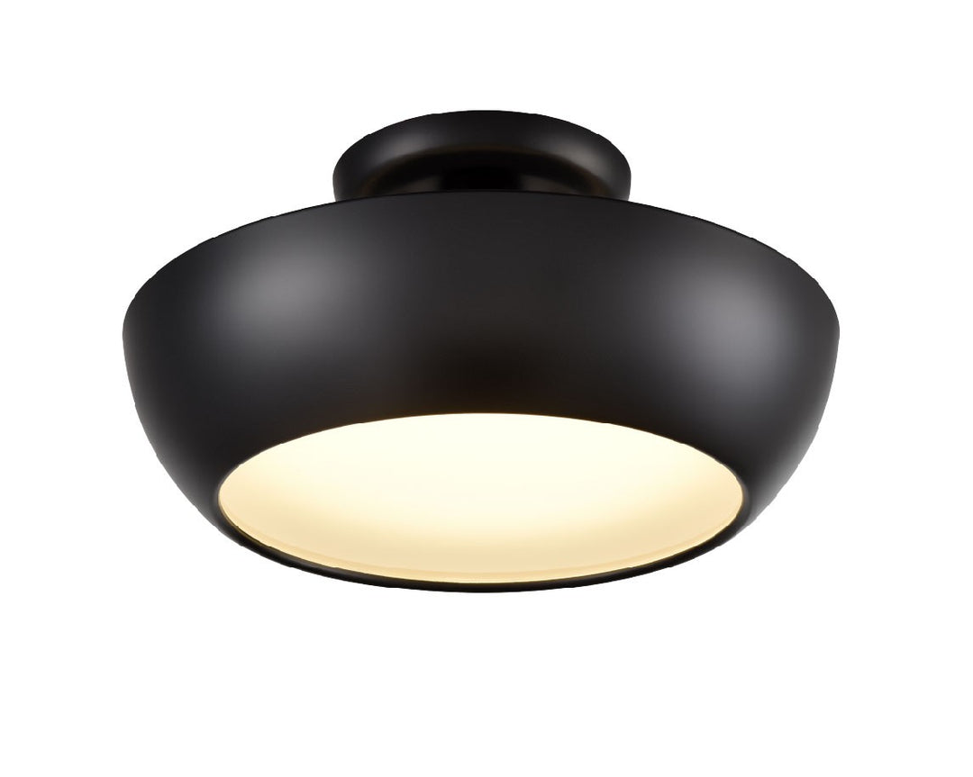DVI Canada - DVP0611EB-VICE - LED Semi-Flush Mount - Antares Cct - Ebony w/Vodka Ice Glass