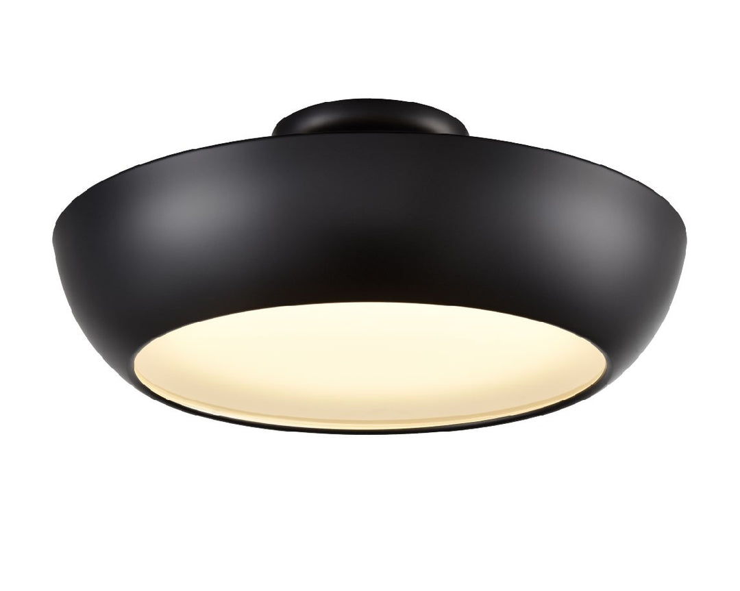 DVI Canada - DVP0612EB-VICE - LED Semi-Flush Mount - Antares Cct - Ebony w/Vodka Ice Glass