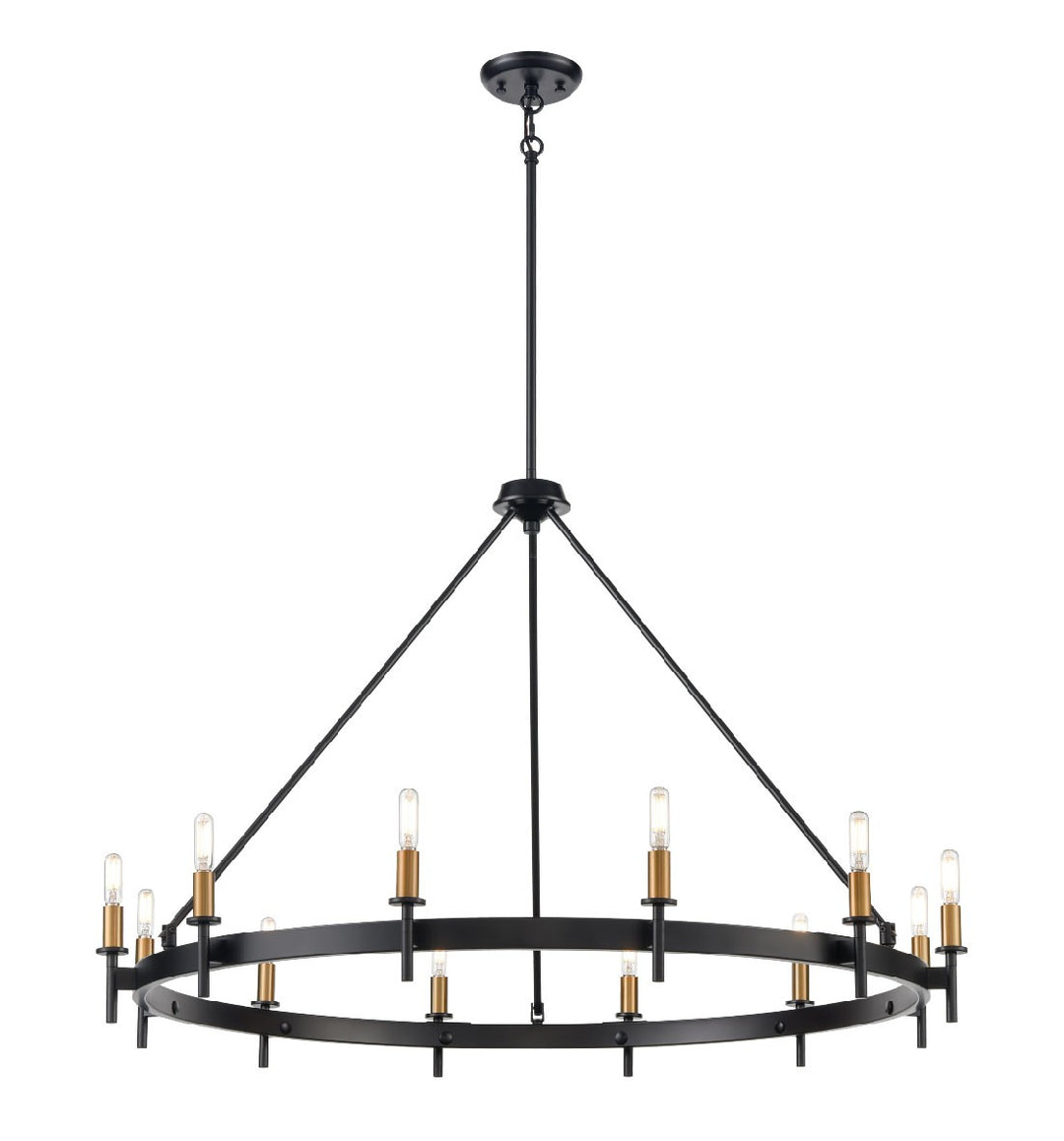 Cambrai 12 Light Chandelier in Multiple/Ebony - available from The Lighting Shoppe, trusted by Canadian homeowners