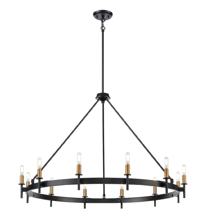 Cambrai 12 Light Chandelier in Multiple/Ebony - available from The Lighting Shoppe, trusted by Canadian homeowners