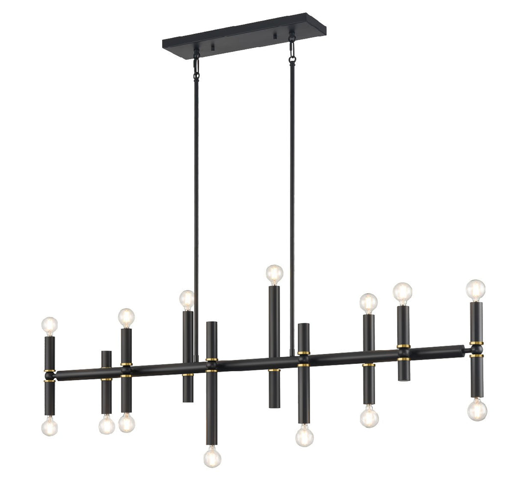 Klondike 14 Light Pendant in Multiple/Ebony - available from The Lighting Shoppe, trusted by Canadian homeowners