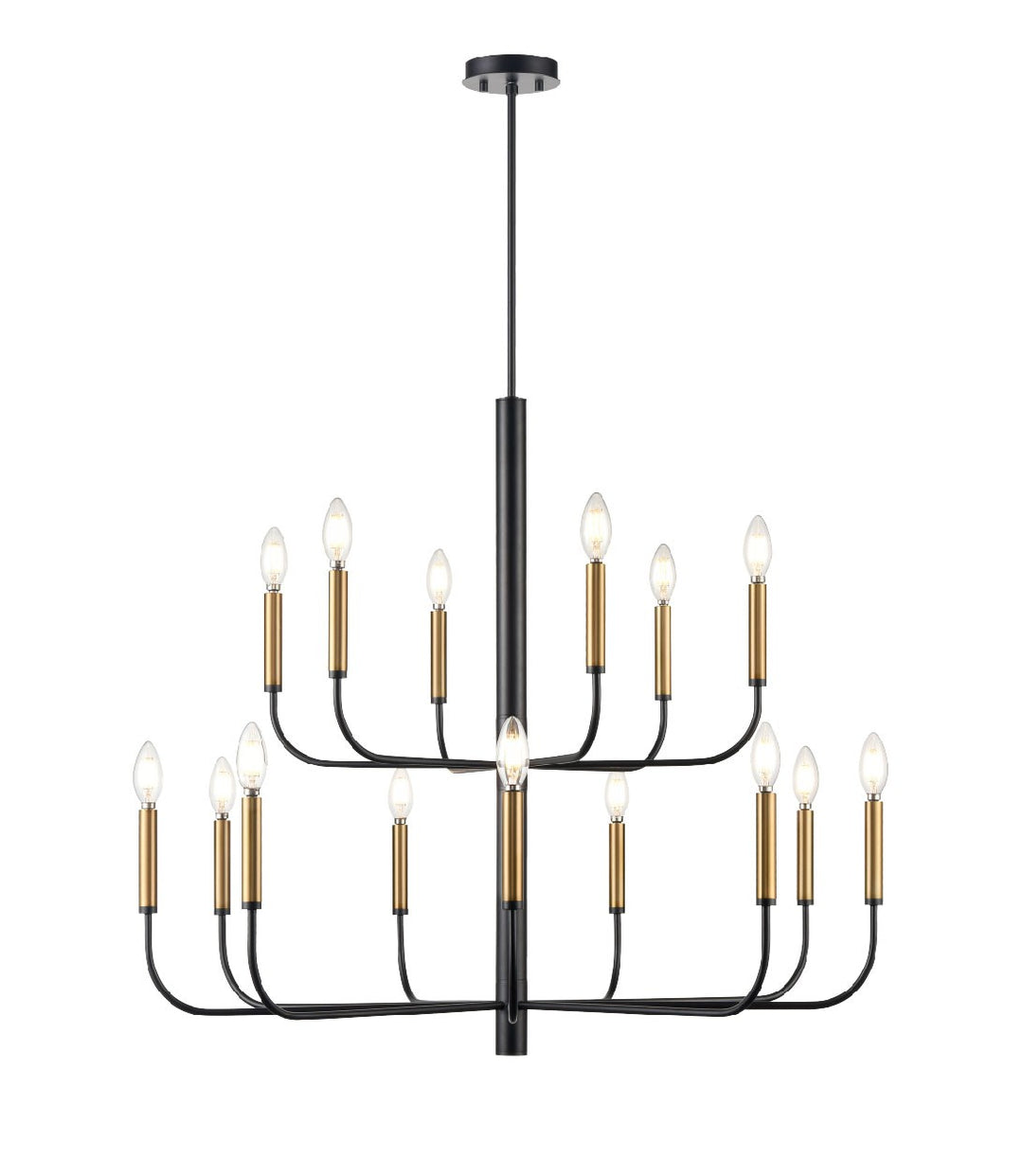 Olivia 15 Light Chandelier in Multiple/Graphite - available from The Lighting Shoppe, trusted by Canadian homeowners