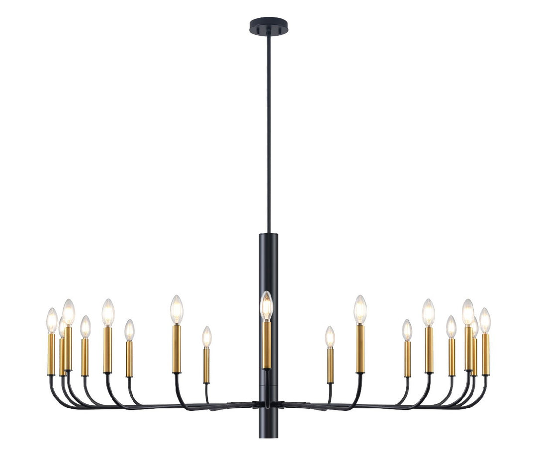 DVI Canada - DVP44050MF+GR - 18 Light Chandelier - Olivia - Multiple Finishes And Graphite