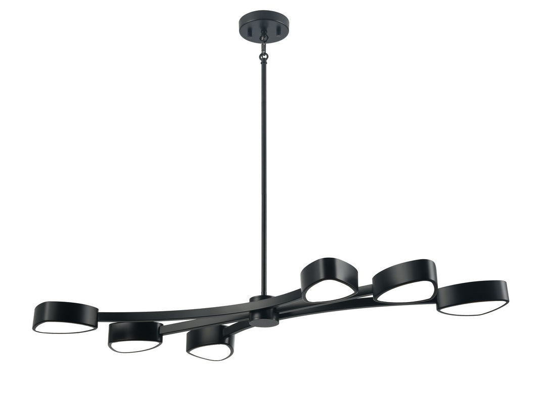 DVI Canada - DVP45402EB-OP - LED Linear Pendant - Northen Marches - Ebony w/Half Opal Glass