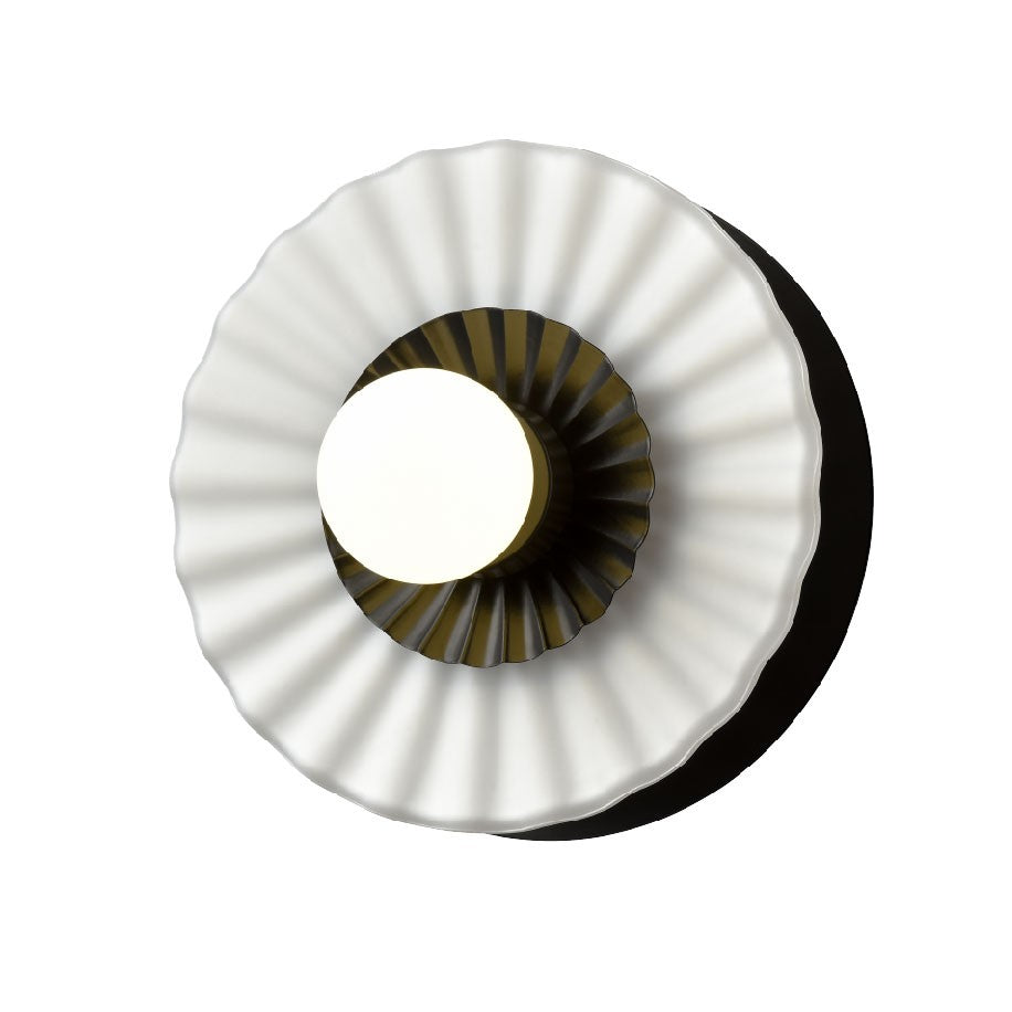 Waverly Heights One Light Wall Sconce in Multiple/Ebony w/Half Opal Glass - available from The Lighting Shoppe, trusted by Canadian homeowners