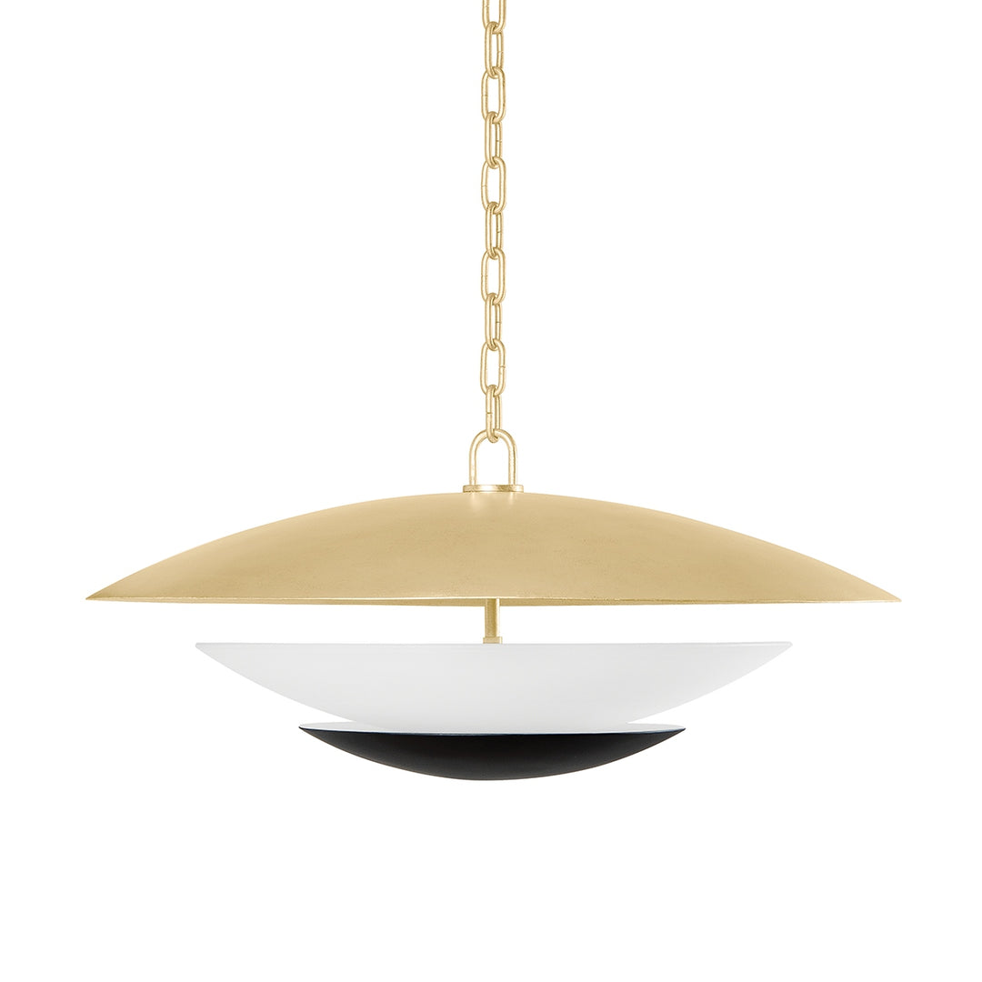 Corbett Lighting Canada - 413-26-VGL/SBK - Four Light Chandelier - Adara - Vintage Gold Leaf And Soft Black