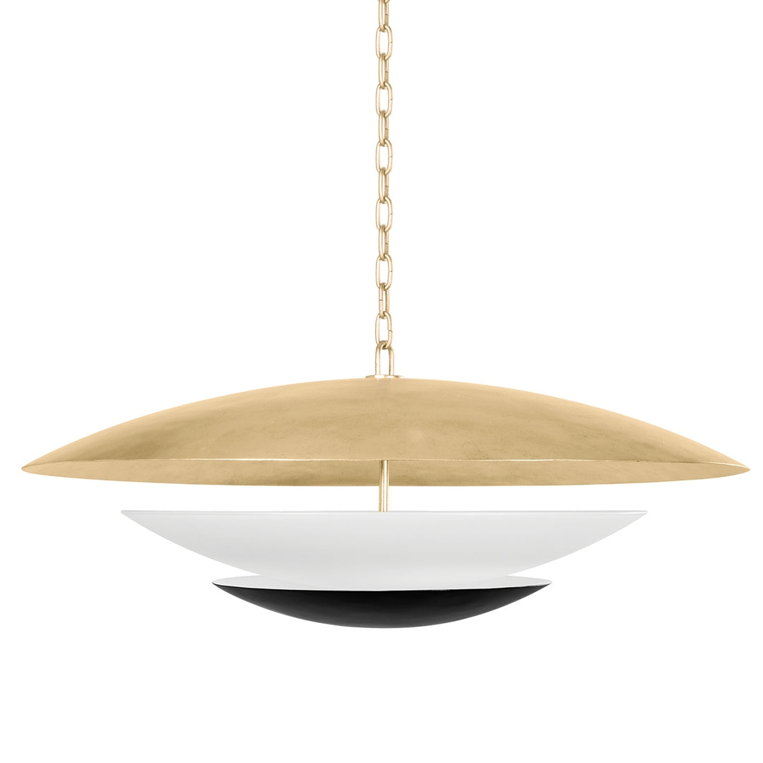 Corbett Lighting Canada - 413-36-VGL/SBK - Six Light Chandelier - Adara - Vintage Gold Leaf And Soft Black