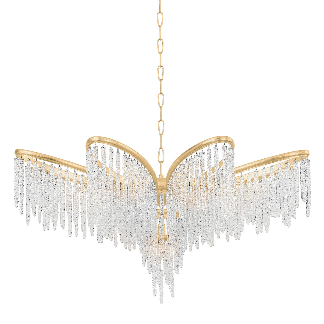 Corbett Lighting Canada - 415-48-GL - Nine Light Chandelier - Pandora - Gold Leaf