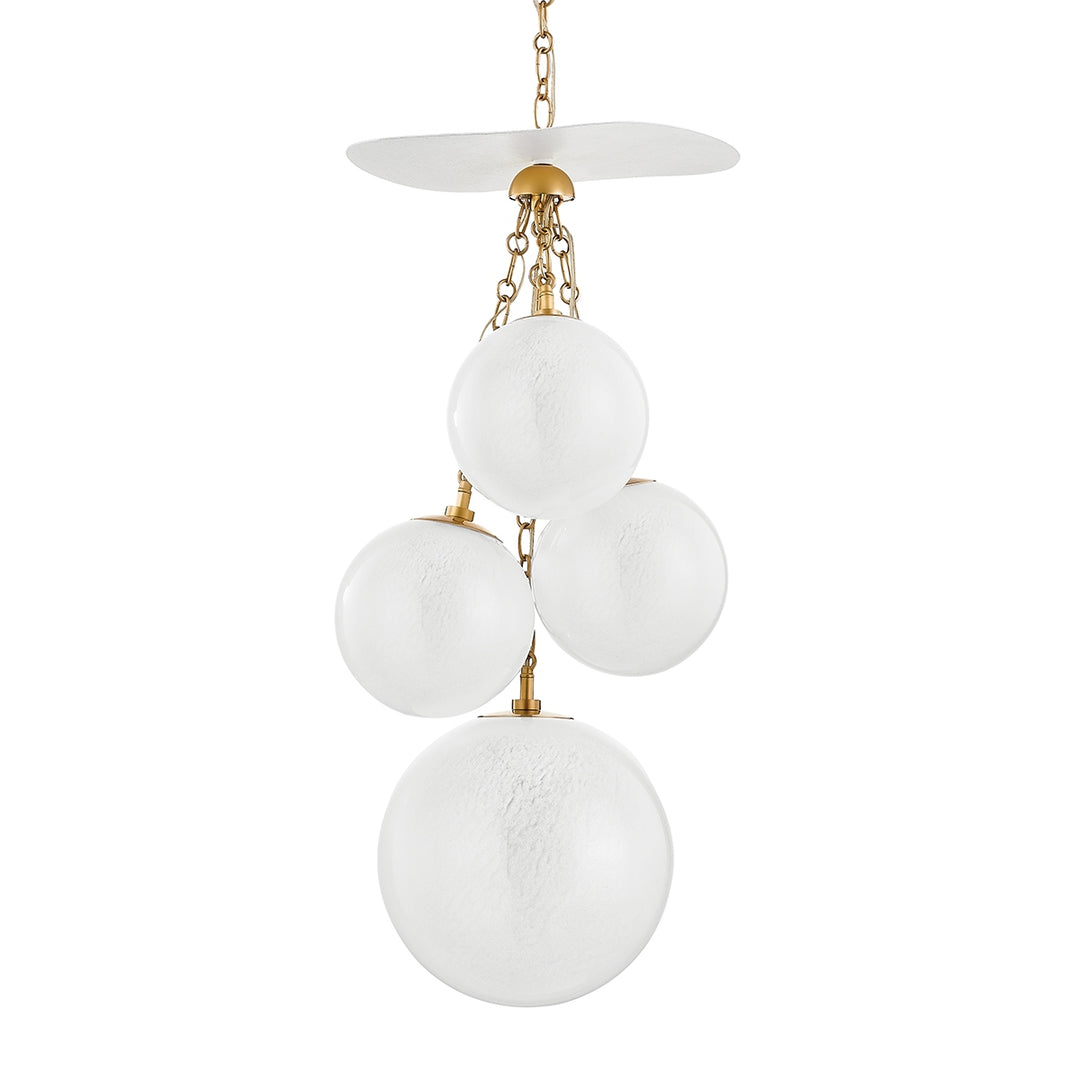 Corbett Lighting Canada - 419-36-VB/GSW - Four Light Pendant - Antoinette - Vintage Brass