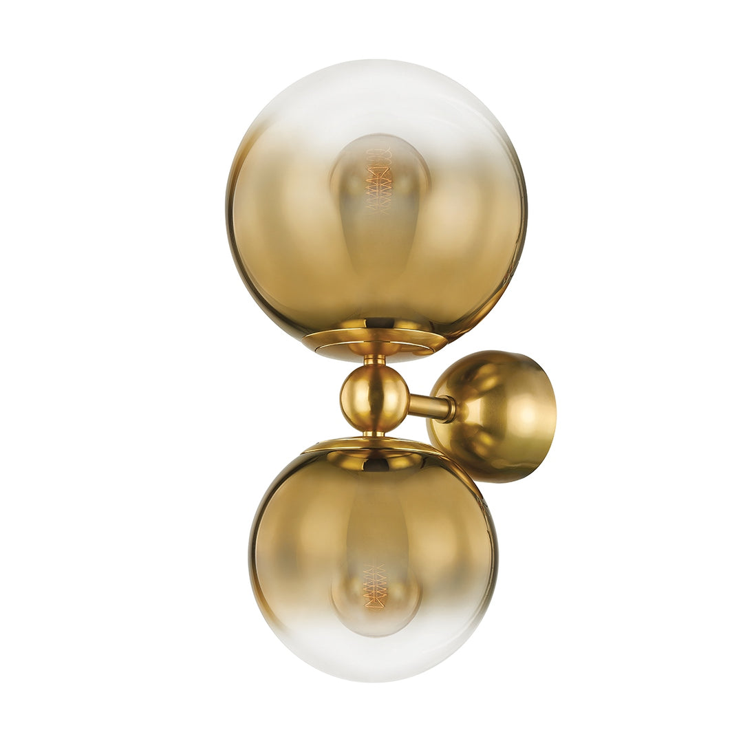 Corbett Lighting Canada - 427-02-VPB - Two Light Wall Sconce - Kyoto - Vintage Polished Brass