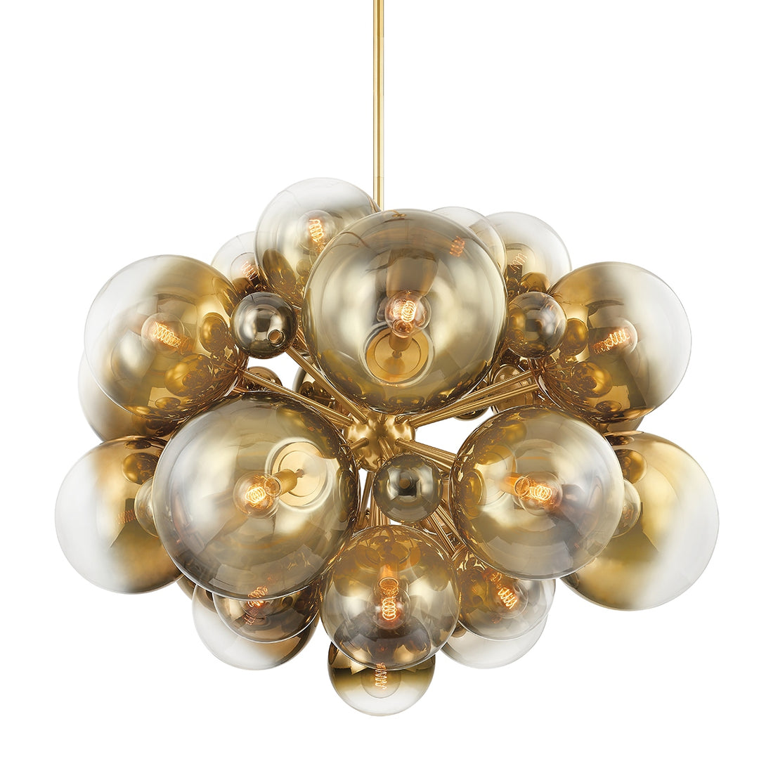 Corbett Lighting Canada - 427-54-VPB - 25 Light Chandelier - Kyoto - Vintage Polished Brass