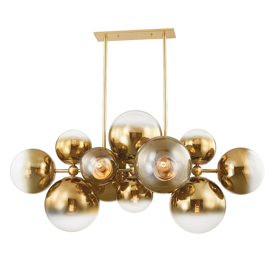 Corbett Lighting Canada - 427-56-VPB - 12 Light Linear - Kyoto - Vintage Polished Brass