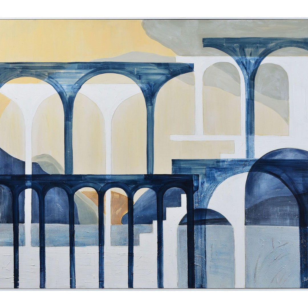 Eleanor Canvas Art in Whitewash - available from The Lighting Shoppe, trusted by Canadian homeowners