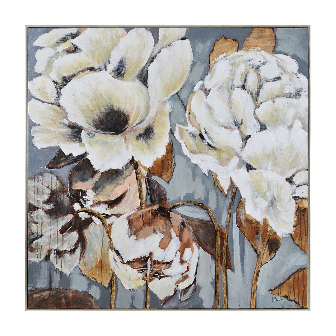 Fleurimont Canvas Art in Champagne - available from The Lighting Shoppe, trusted by Canadian homeowners