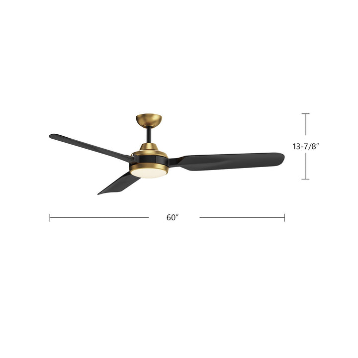 Kuzco Canada - CF95960-BG - 60" Ceiling Fan - Fremont - Brushed Gold