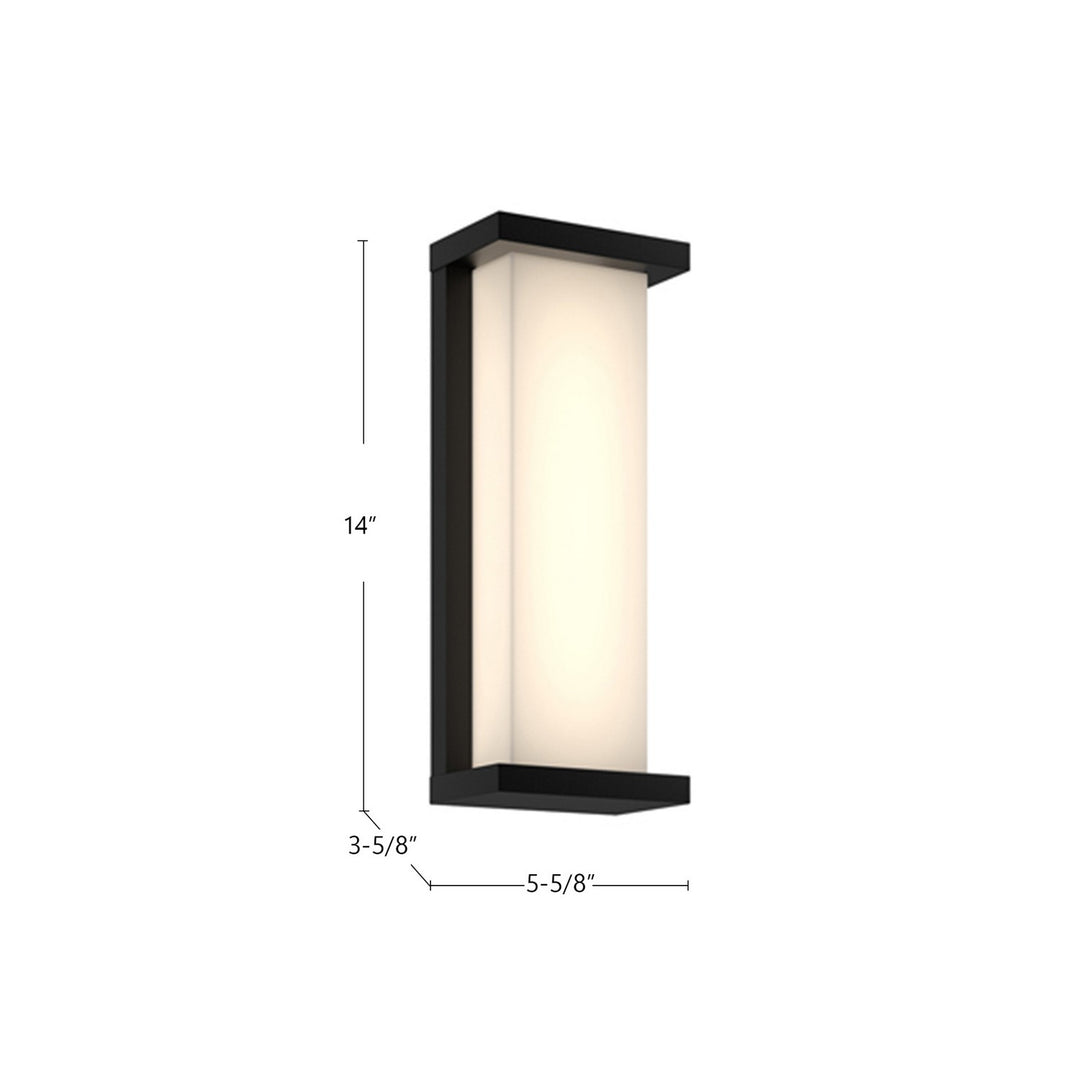 Kuzco Canada - EW70714-BK - LED Exterior Wall Mount - Bravo - Black