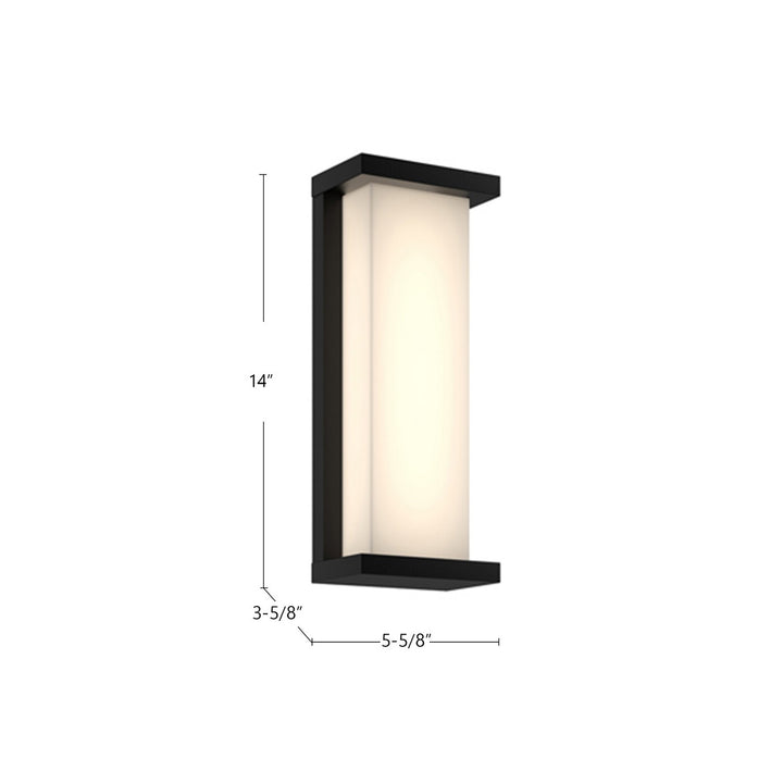 Kuzco Canada - EW70714-BK - LED Exterior Wall Mount - Bravo - Black