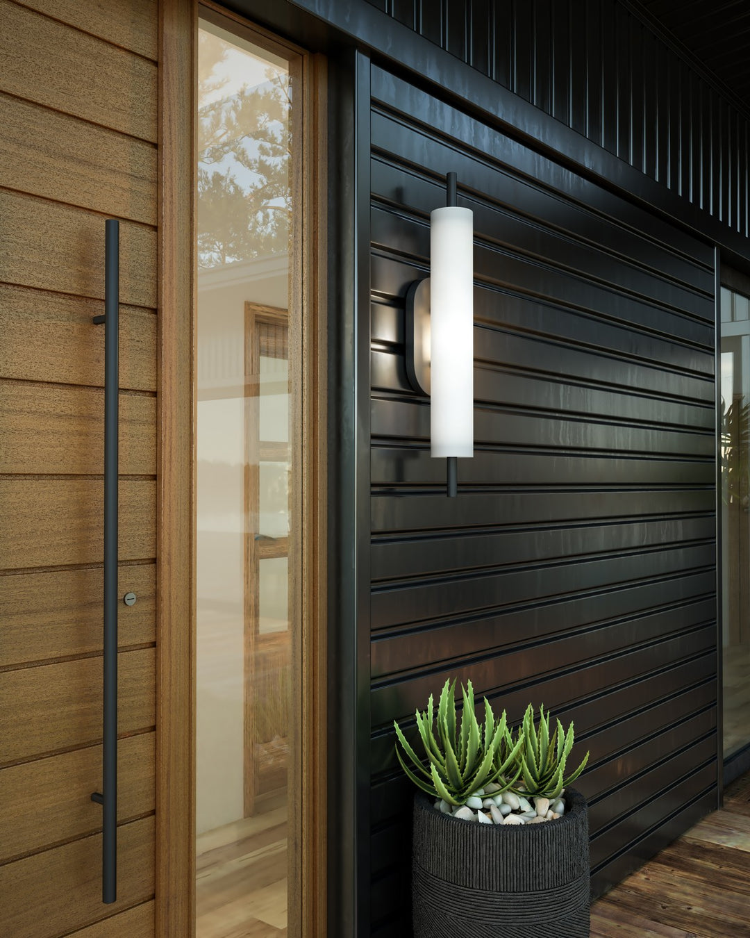 Kuzco Canada - EW72724-BK - LED Exterior Wall Mount - Estes - Black