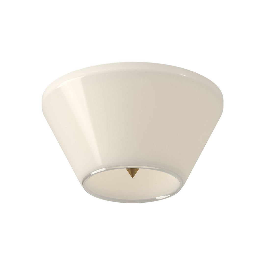 Kuzco Canada - FM45707-BG/GO - LED Flush Mount - Holt - Brushed Gold/Glossy Opal Glass