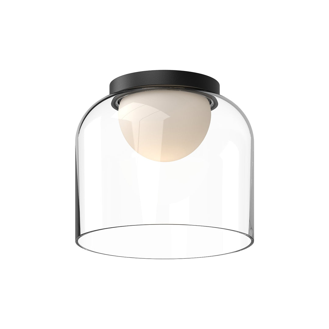 Kuzco Canada - FM52508-BK/CL - LED Flush Mount - Cedar - Black/Clear
