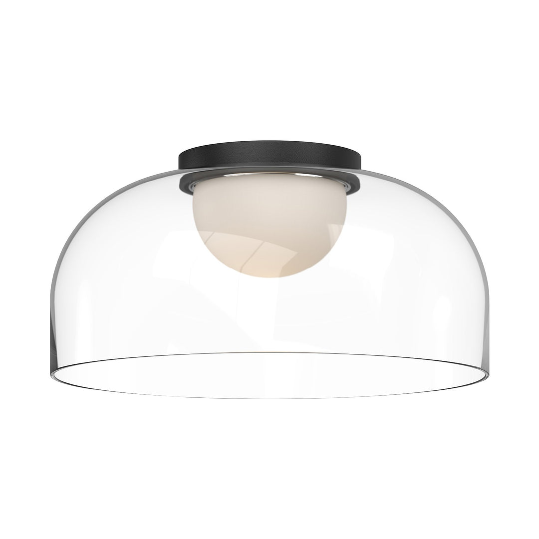 Kuzco Canada - FM52512-BK/CL - LED Flush Mount - Cedar - Black/Clear