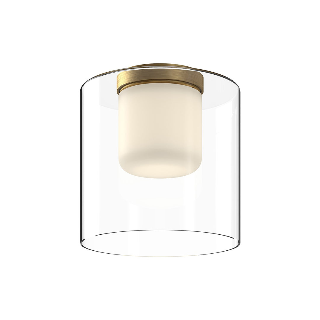 Kuzco Canada - FM53509-BG/CL - LED Flush Mount - Birch - Brushed Gold/Clear