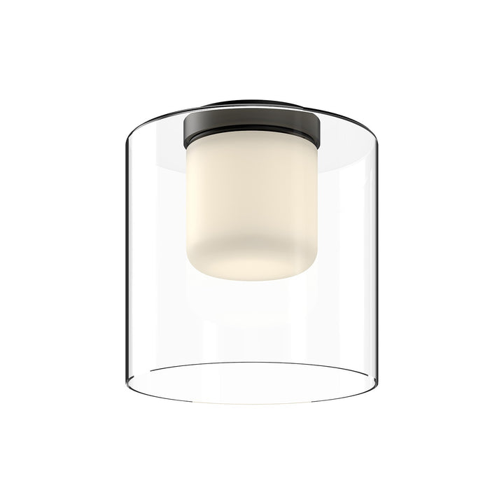Kuzco Canada - FM53509-BK/CL - LED Flush Mount - Birch - Black/Clear