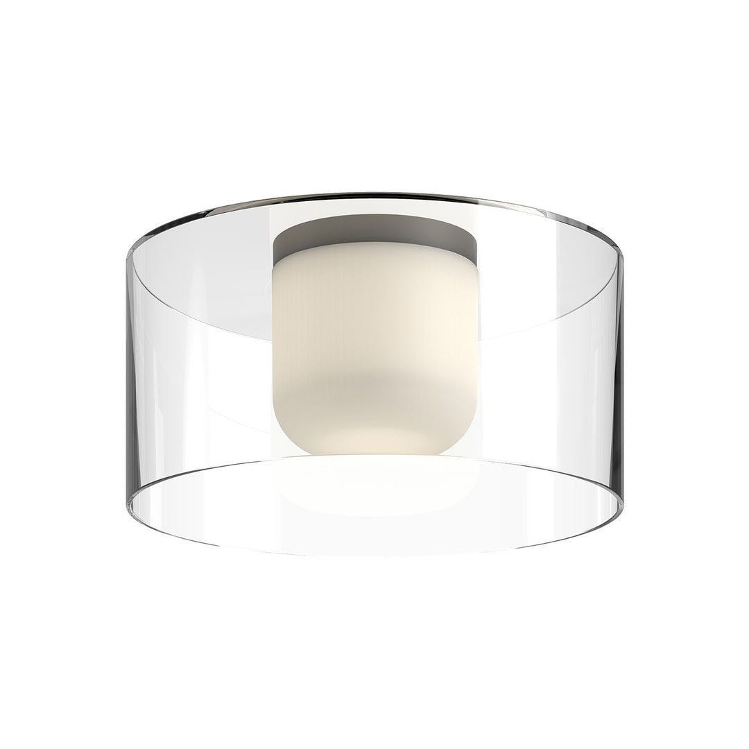 Kuzco Canada - FM53512-BK/CL - LED Flush Mount - Birch - Black/Clear
