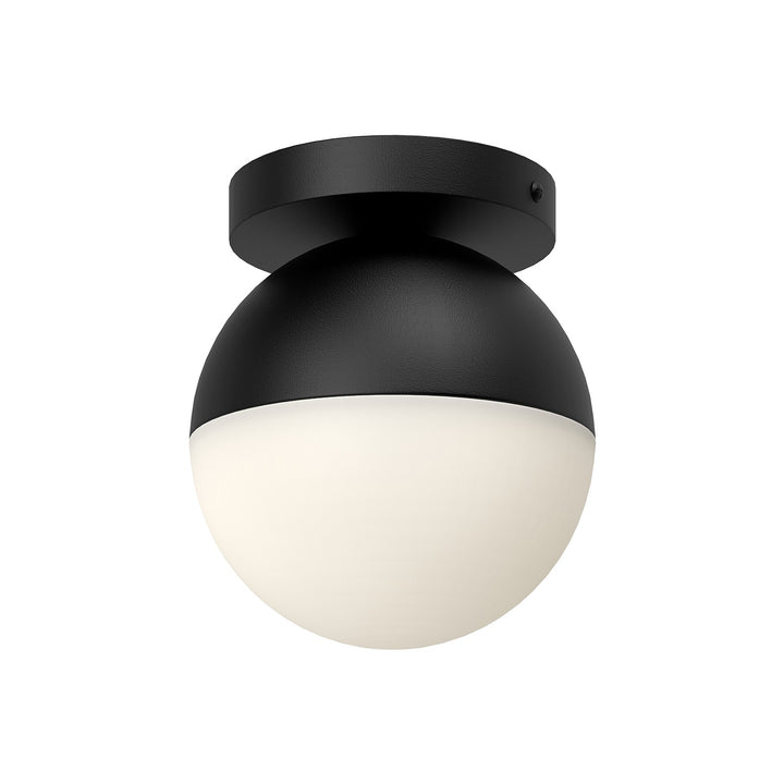 Kuzco Canada - FM58306-BK/OP - One Light Flush Mount - Monae - Black/Opal Glass